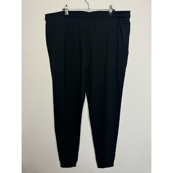 ASOS DESIGN Basic Sweatpants in Black 3XL Tie Waist 100% Cotton Tapered Leg New - Picture 8 of 11
